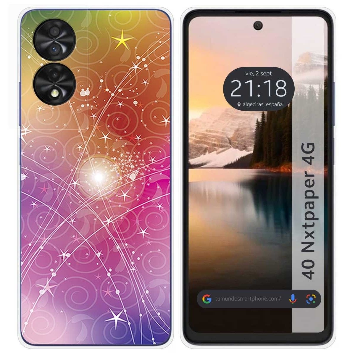 Funda Silicona para TCL 40 NXTPAPER diseño Abstracto Dibujos