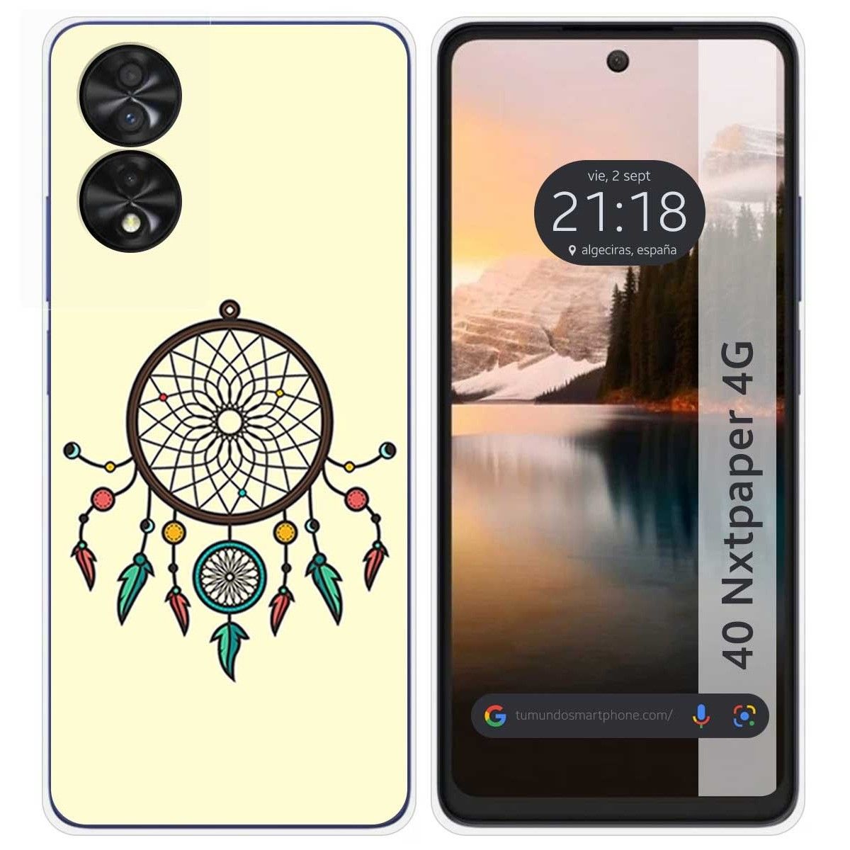 Funda Silicona para TCL 40 NXTPAPER diseño Atrapasueños Dibujos