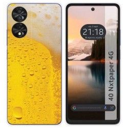Funda Silicona para TCL 40 NXTPAPER diseño Cerveza Dibujos