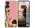 Funda Silicona para TCL 40 NXTPAPER diseño Brochas Dibujos