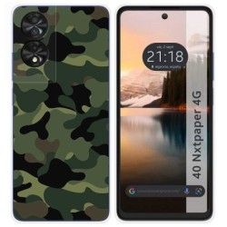 Funda Silicona para TCL 40 NXTPAPER diseño Camuflaje Dibujos
