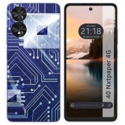 Funda Silicona para TCL 40 NXTPAPER diseño Circuito Dibujos