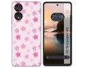 Funda Silicona para TCL 40 NXTPAPER diseño Flores Dibujos