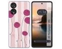 Funda Silicona para TCL 40 NXTPAPER diseño Flores Vintage Dibujos
