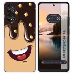Funda Silicona para TCL 40 NXTPAPER diseño Helado Chocolate Dibujos