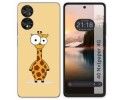 Funda Silicona para TCL 40 NXTPAPER diseño Jirafa Dibujos