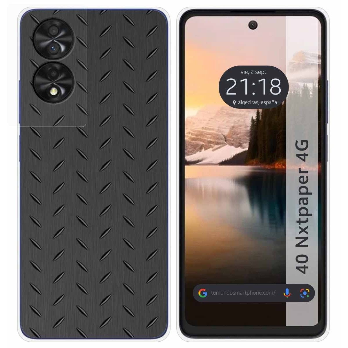 Funda Silicona para TCL 40 NXTPAPER diseño Metal Dibujos