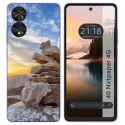 Funda Silicona para TCL 40 NXTPAPER diseño Sunset Dibujos
