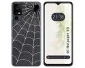 Funda Silicona Transparente para TCL 40 NXTPAPER 5G diseño Araña Dibujos