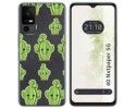 Funda Silicona Transparente para TCL 40 NXTPAPER 5G diseño Cactus Dibujos