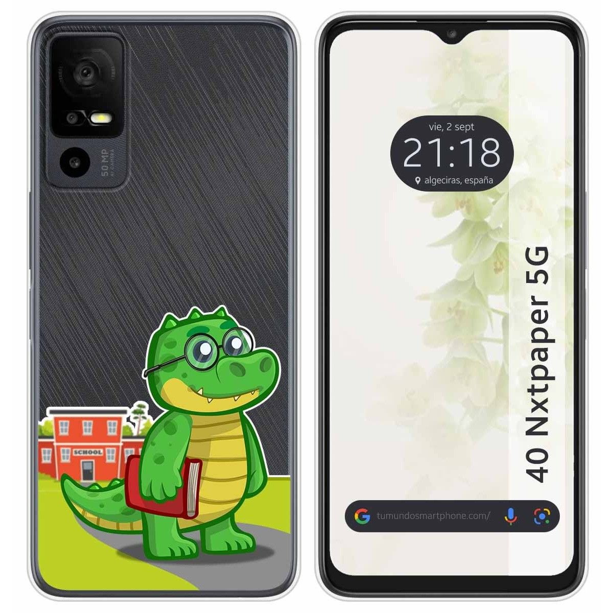 Funda Silicona Transparente para TCL 40 NXTPAPER 5G diseño Coco Dibujos