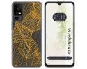 Funda Silicona Transparente para TCL 40 NXTPAPER 5G diseño Hojas Dibujos