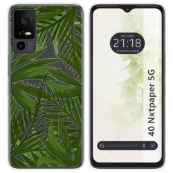 Funda Silicona Transparente para TCL 40 NXTPAPER 5G diseño Jungla Dibujos