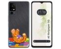 Funda Silicona Transparente para TCL 40 NXTPAPER 5G diseño Leopardo Dibujos