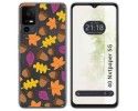Funda Silicona Transparente para TCL 40 NXTPAPER 5G diseño Otoño Dibujos