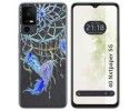 Funda Silicona Transparente para TCL 40 NXTPAPER 5G diseño Plumas Dibujos