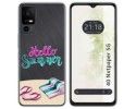 Funda Silicona Transparente para TCL 40 NXTPAPER 5G diseño Summer Dibujos