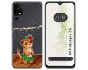 Funda Silicona Transparente para TCL 40 NXTPAPER 5G diseño Suricata Dibujos
