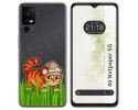 Funda Silicona Transparente para TCL 40 NXTPAPER 5G diseño Tigre Dibujos