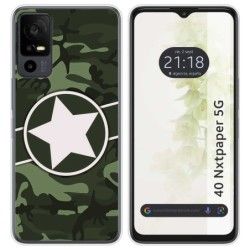 Funda Silicona para TCL 40 NXTPAPER 5G diseño Camuflaje 01 Dibujos