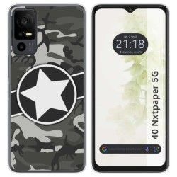 Funda Silicona para TCL 40 NXTPAPER 5G diseño Camuflaje 02 Dibujos