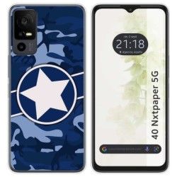 Funda Silicona para TCL 40 NXTPAPER 5G diseño Camuflaje 03 Dibujos