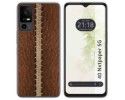 Funda Silicona para TCL 40 NXTPAPER 5G diseño Cuero 01 Dibujos