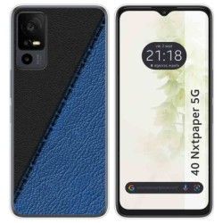 Funda Silicona para TCL 40 NXTPAPER 5G diseño Cuero 02 Dibujos