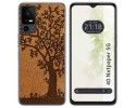 Funda Silicona para TCL 40 NXTPAPER 5G diseño Cuero 03 Dibujos
