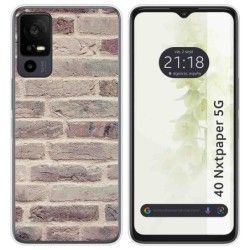 Funda Silicona para TCL 40 NXTPAPER 5G diseño Ladrillo 01 Dibujos