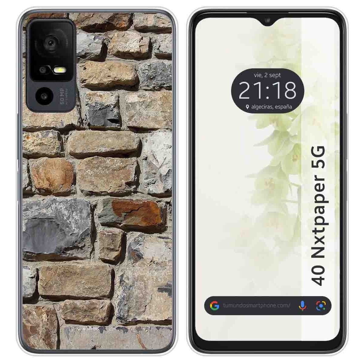 Funda Silicona para TCL 40 NXTPAPER 5G diseño Ladrillo 03 Dibujos