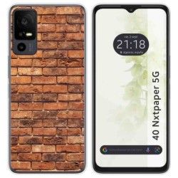 Funda Silicona para TCL 40 NXTPAPER 5G diseño Ladrillo 04 Dibujos