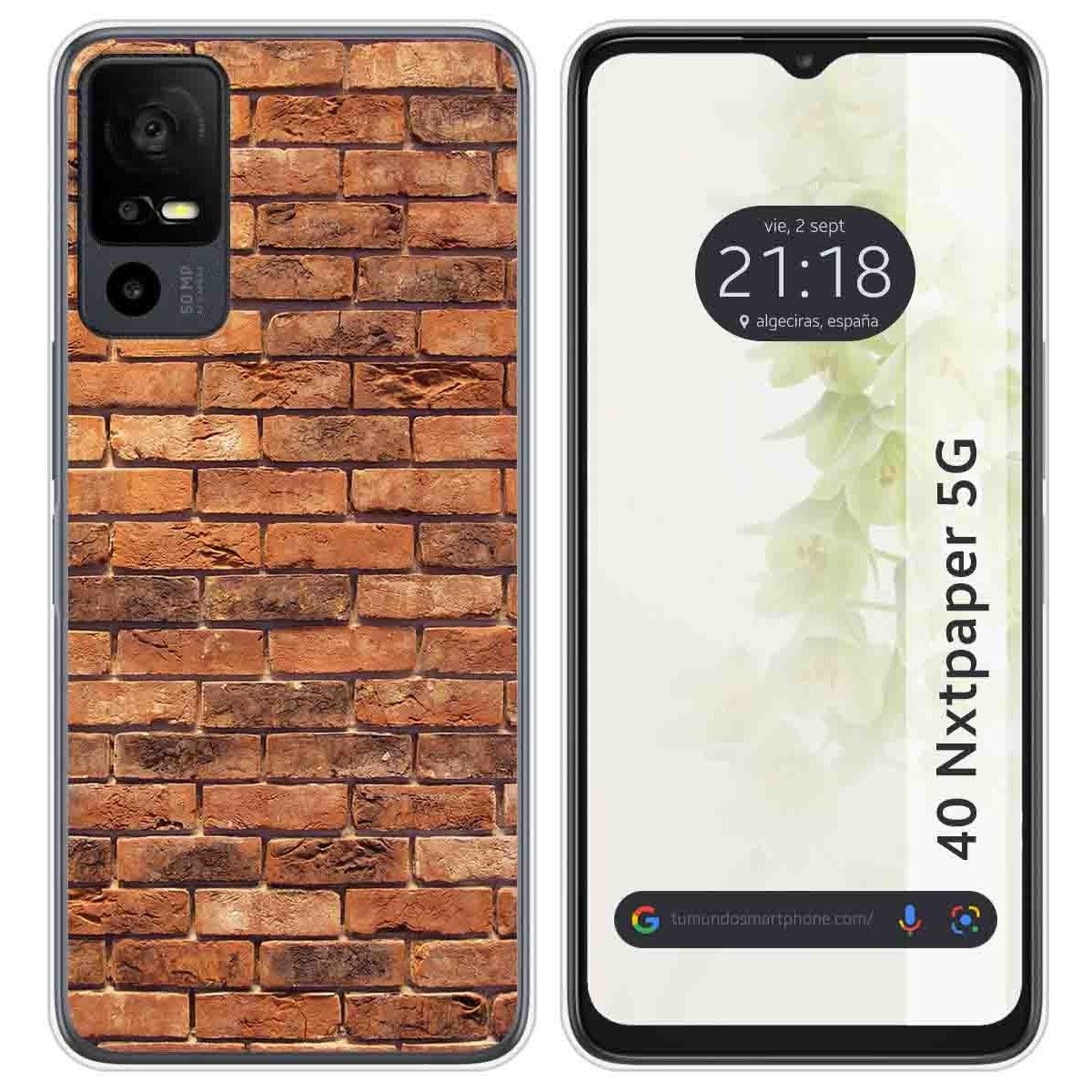 Funda Silicona para TCL 40 NXTPAPER 5G diseño Ladrillo 04 Dibujos