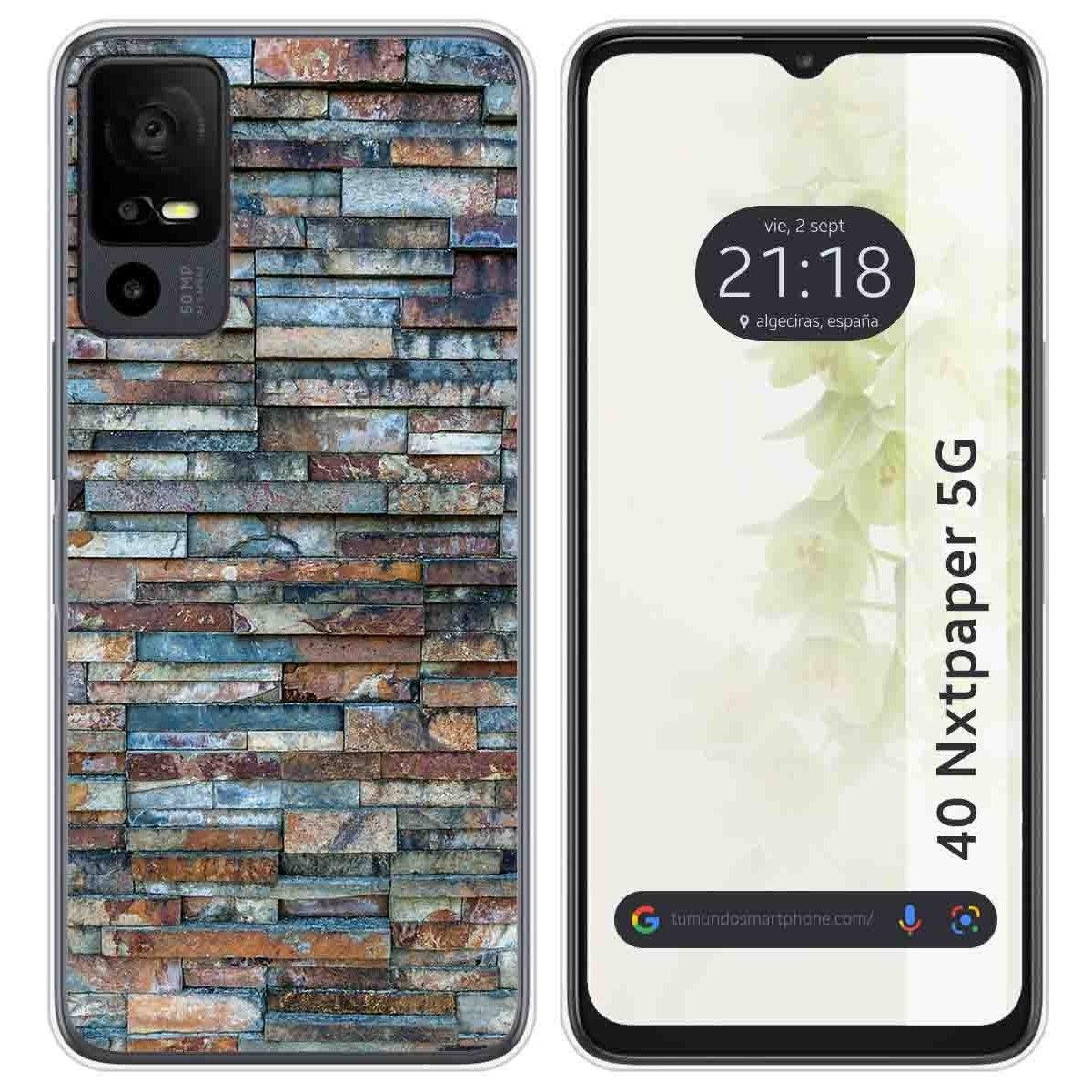 Funda Silicona para TCL 40 NXTPAPER 5G diseño Ladrillo 05 Dibujos