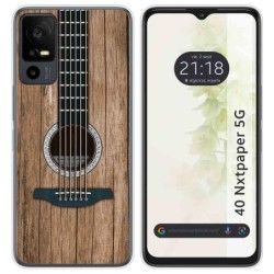Funda Silicona para TCL 40 NXTPAPER 5G diseño Madera 11 Dibujos