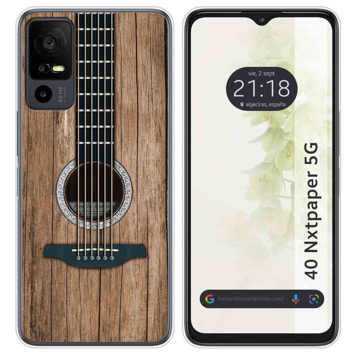 Funda Silicona para TCL 40 NXTPAPER 5G diseño Madera 11 Dibujos