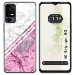 Funda Silicona para TCL 40 NXTPAPER 5G diseño Mármol 03 Dibujos