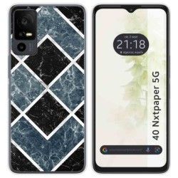 Funda Silicona para TCL 40 NXTPAPER 5G diseño Mármol 06 Dibujos
