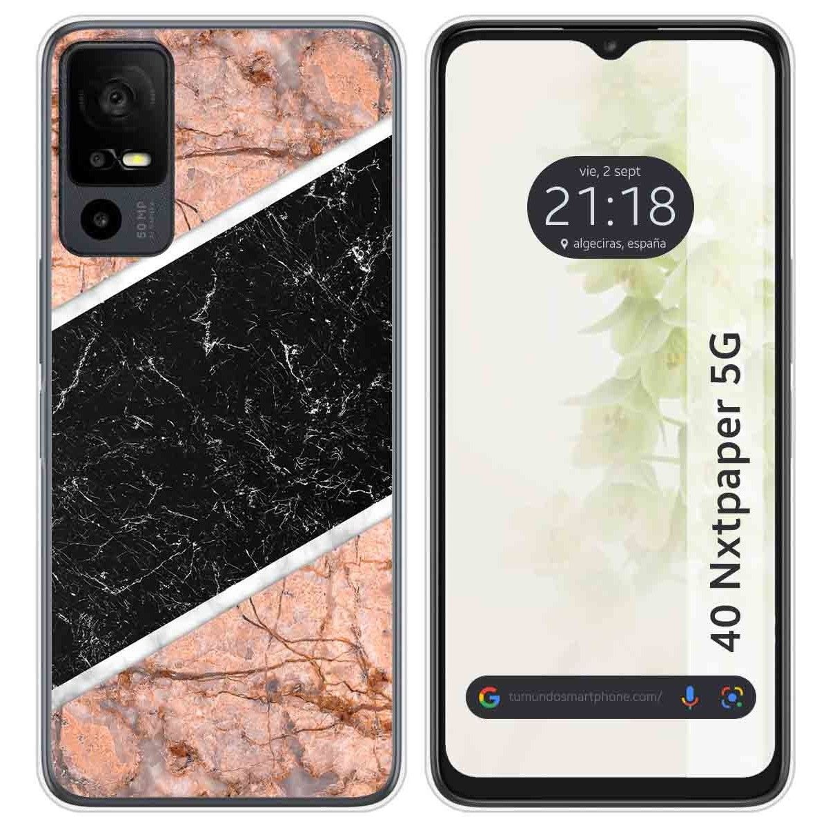 Funda Silicona para TCL 40 NXTPAPER 5G diseño Mármol 07 Dibujos