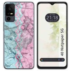 Funda Silicona para TCL 40 NXTPAPER 5G diseño Mármol 08 Dibujos