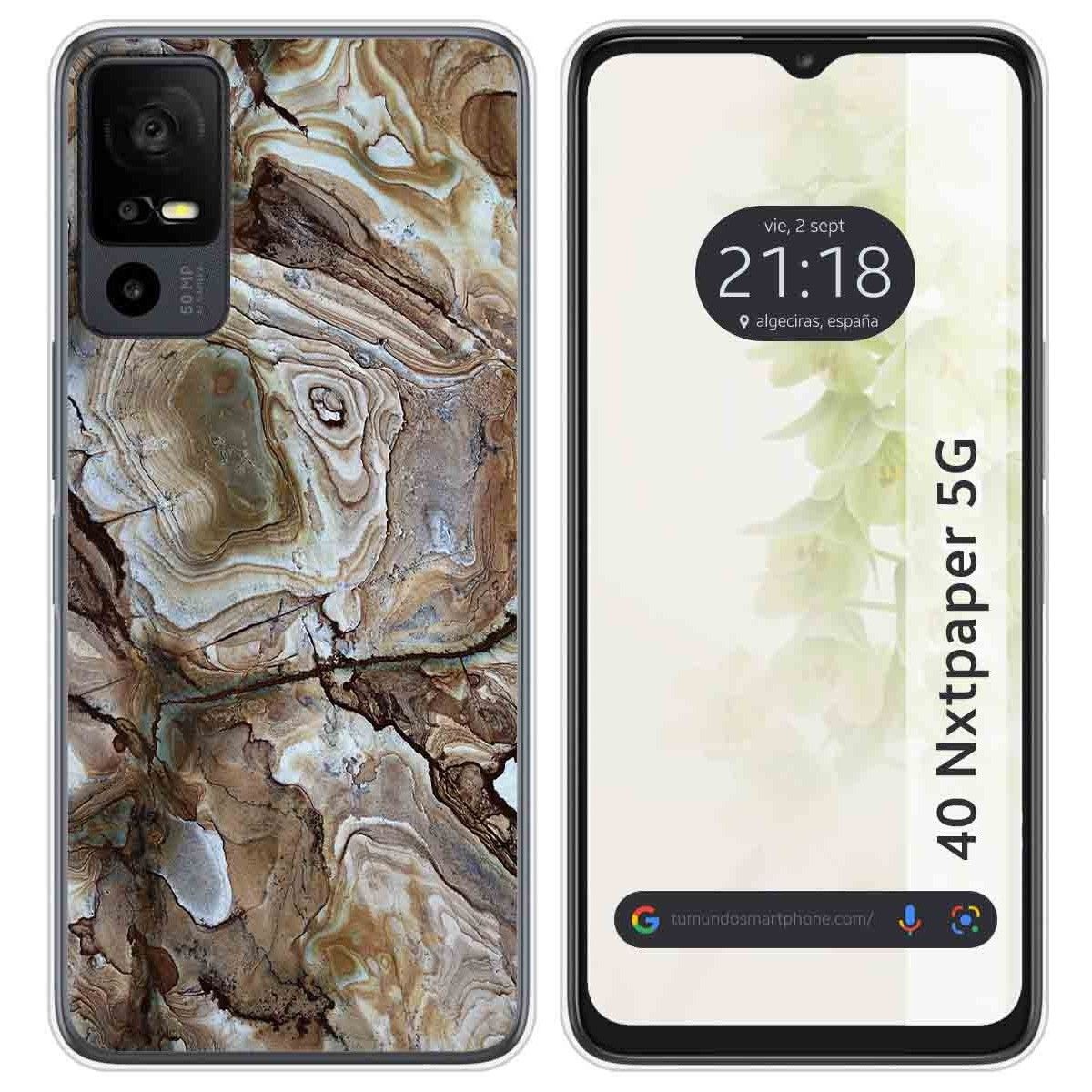 Funda Silicona para TCL 40 NXTPAPER 5G diseño Mármol 14 Dibujos