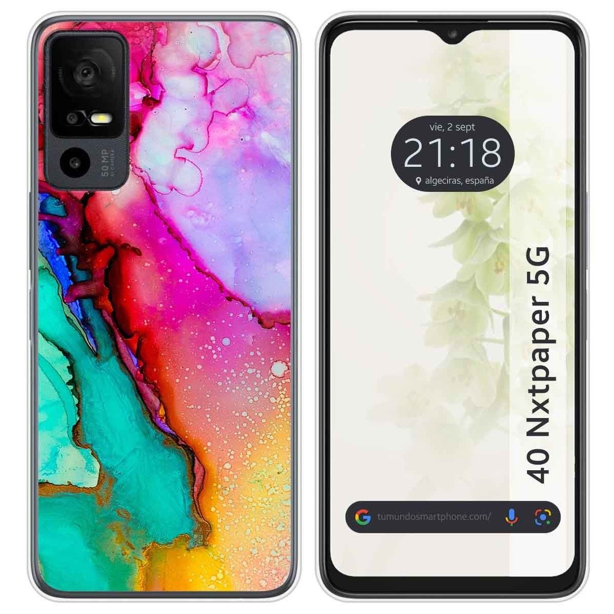 Funda Silicona para TCL 40 NXTPAPER 5G diseño Mármol 15 Dibujos