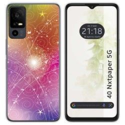 Funda Silicona para TCL 40 NXTPAPER 5G diseño Abstracto Dibujos