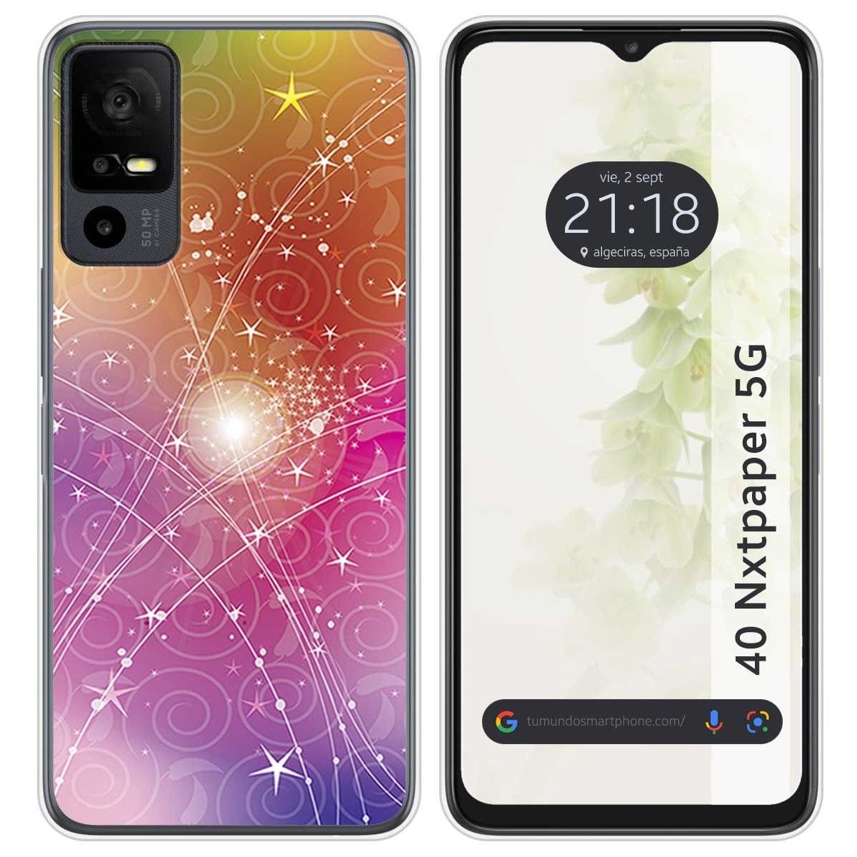 Funda Silicona para TCL 40 NXTPAPER 5G diseño Abstracto Dibujos