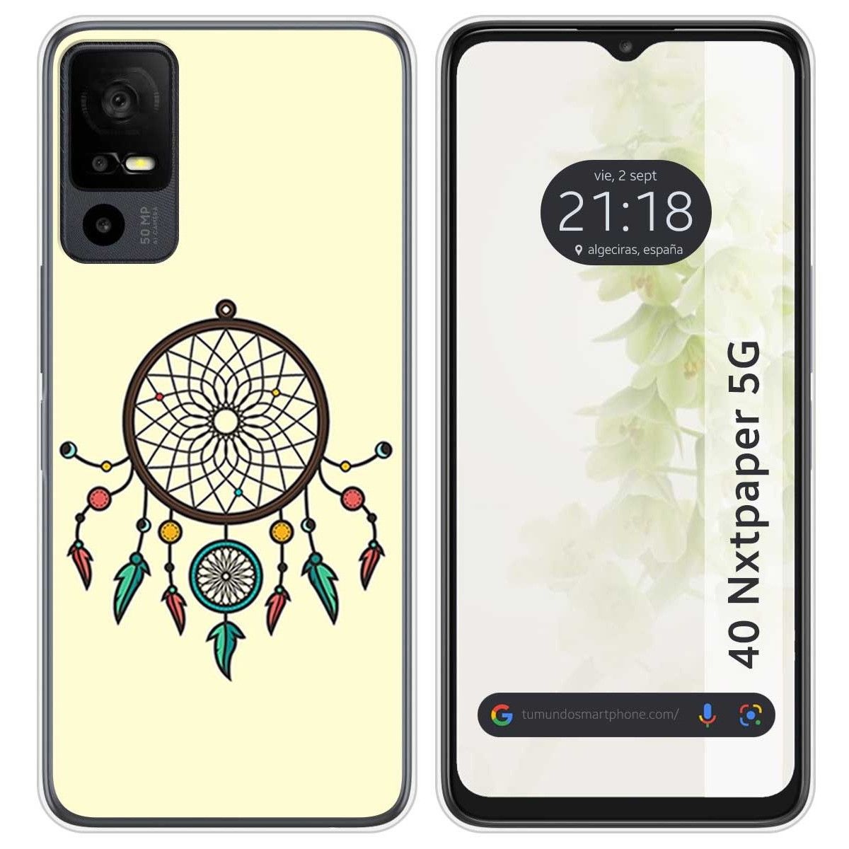 Funda Silicona para TCL 40 NXTPAPER 5G diseño Atrapasueños Dibujos