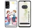 Funda Silicona para TCL 40 NXTPAPER 5G diseño Café Dibujos