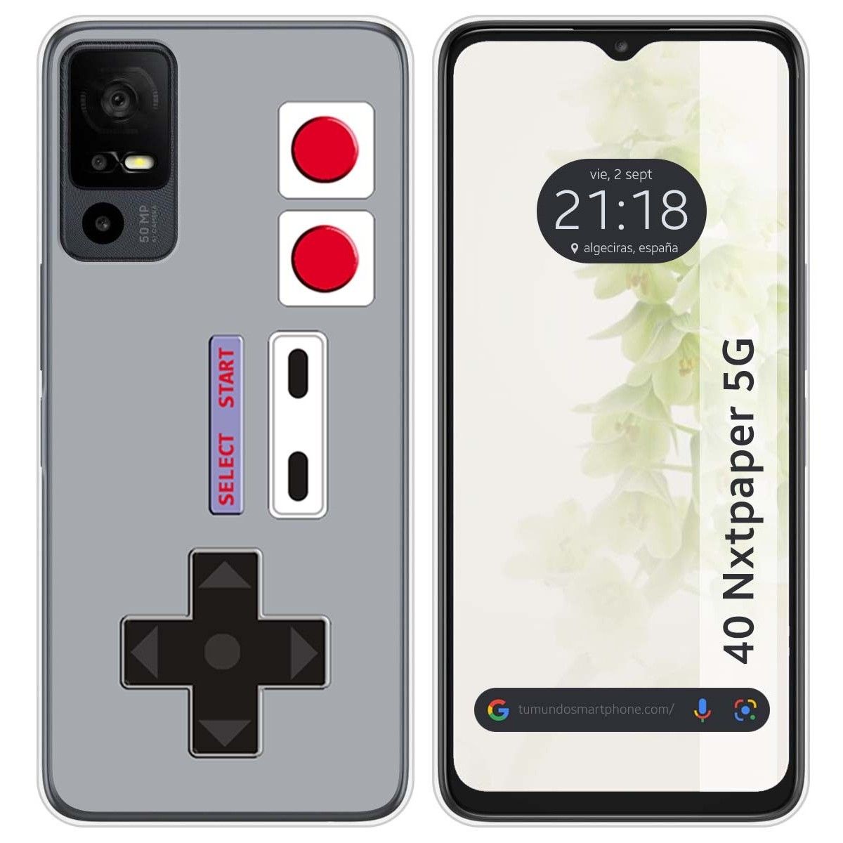 Funda Silicona para TCL 40 NXTPAPER 5G diseño Consola Dibujos