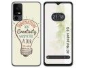 Funda Silicona para TCL 40 NXTPAPER 5G diseño Creativity Dibujos