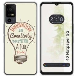 Funda Silicona para TCL 40 NXTPAPER 5G diseño Creativity Dibujos
