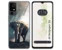 Funda Silicona para TCL 40 NXTPAPER 5G diseño Elefante Dibujos